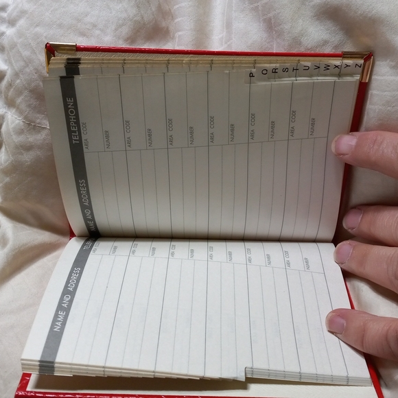 Vintage Croco Embossed Phone Number Book - Picture 5 of 6